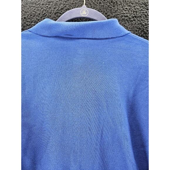 Hanes Mens Polo Blue Size 3XL 100% Cotton Short Sleeve Pullover Buttons - Picture 12 of 12